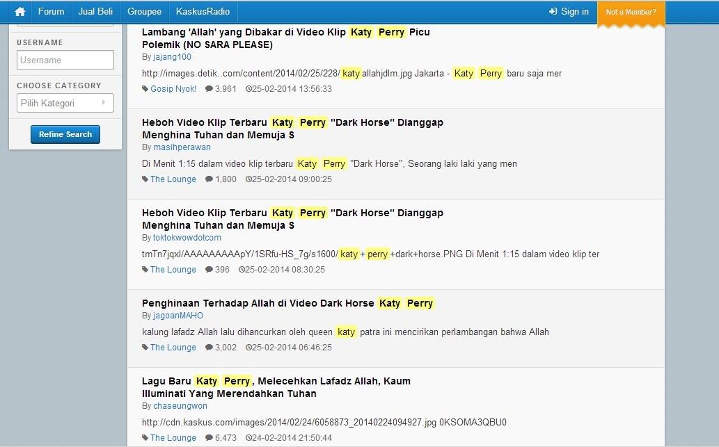 MOD , TRIT MENGENAI VIDEO KONTROVERSIAL KATY PERRY DI STICKY AJE MENDINGAN