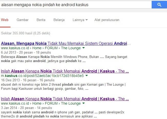 &#91;HOT&#93; Ternyata ini Alasan Kenapa NOKIA &quot;Garap&quot; Android 