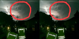 Penampakan di letusan G. Kelud. .