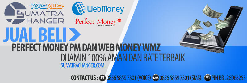 Jual Beli Perfect Money PM dan Web Money WMZ aman dan rate terbaik