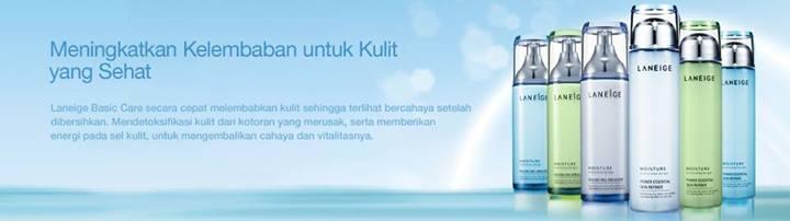 Ready Laneige Moisture Care Min.4 Set(melembapkan+mencerahkan+glowing pd wajah)