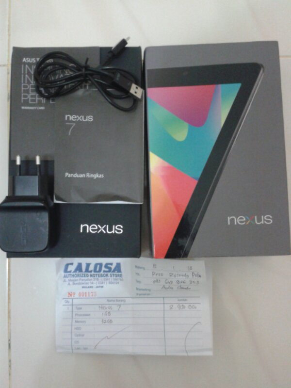 tablet asus nexus 7 2012 32gb wifi only kitkat