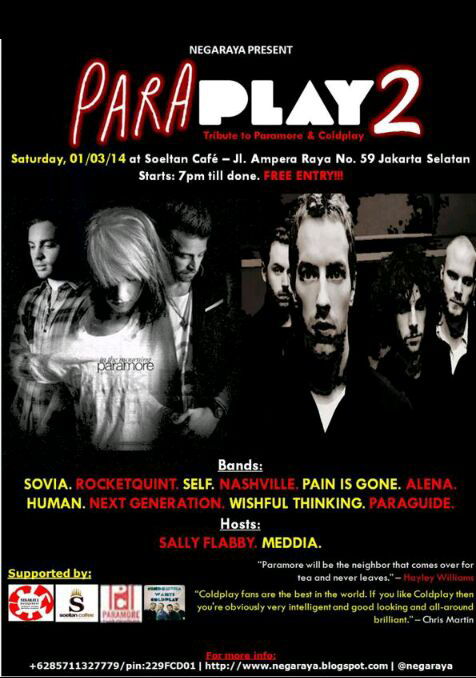 TRIBUTE!! PARAPLAY2 (Paramore & Coldplay)