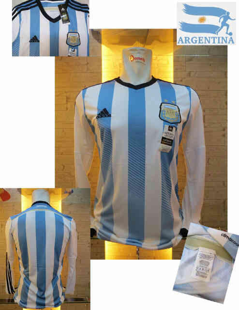 JERSEY ARGENTINA HOME LS WORLD CUP 2014 NEW OFFICIAL GO