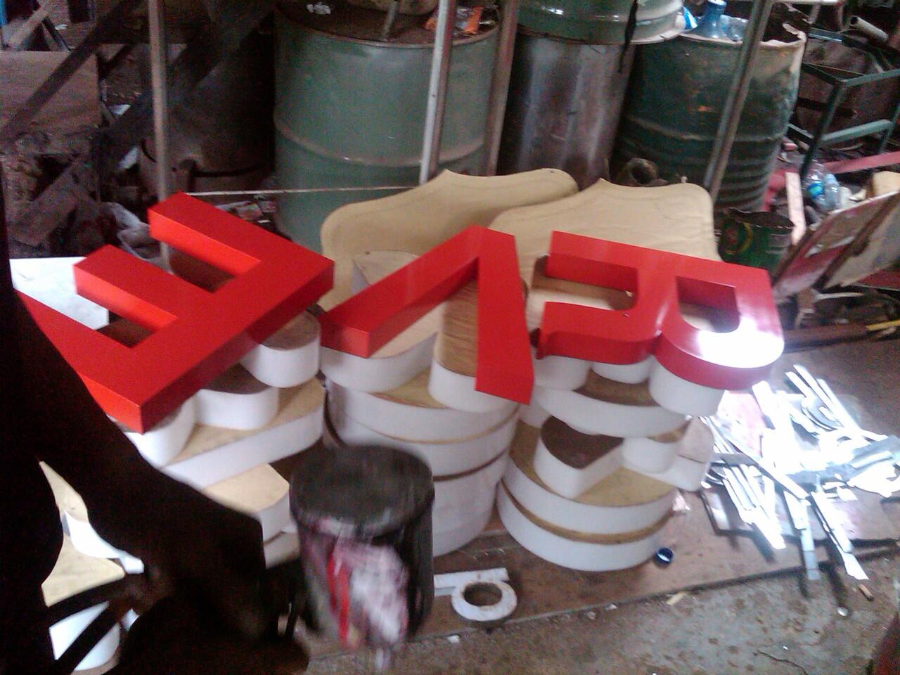 BILLBOARD, NEONBOX, NEONSIGN, HURUF TIMBUL
