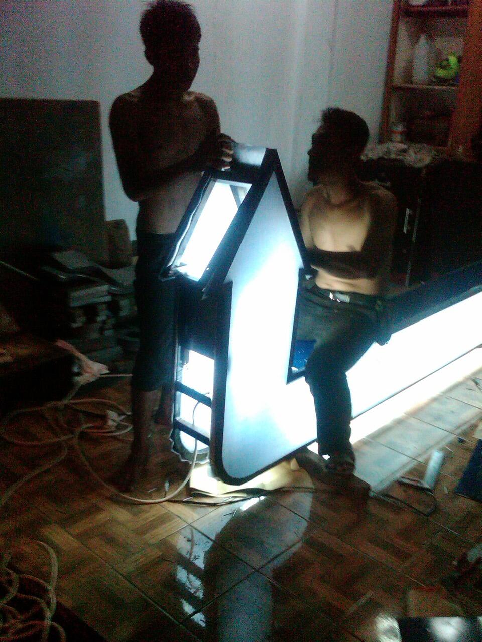 BILLBOARD, NEONBOX, NEONSIGN, HURUF TIMBUL