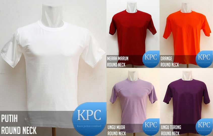 kaos polos combed cocok untuk sablon manual dan digital