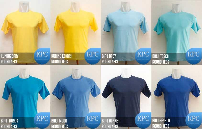 kaos polos combed cocok untuk sablon manual dan digital
