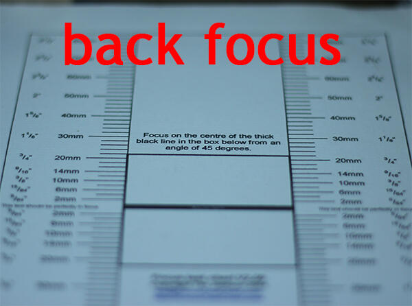 &#91;SHARE&#93; FOCUS SHIFTING : BACK FOCUS/FRONT FOCUS