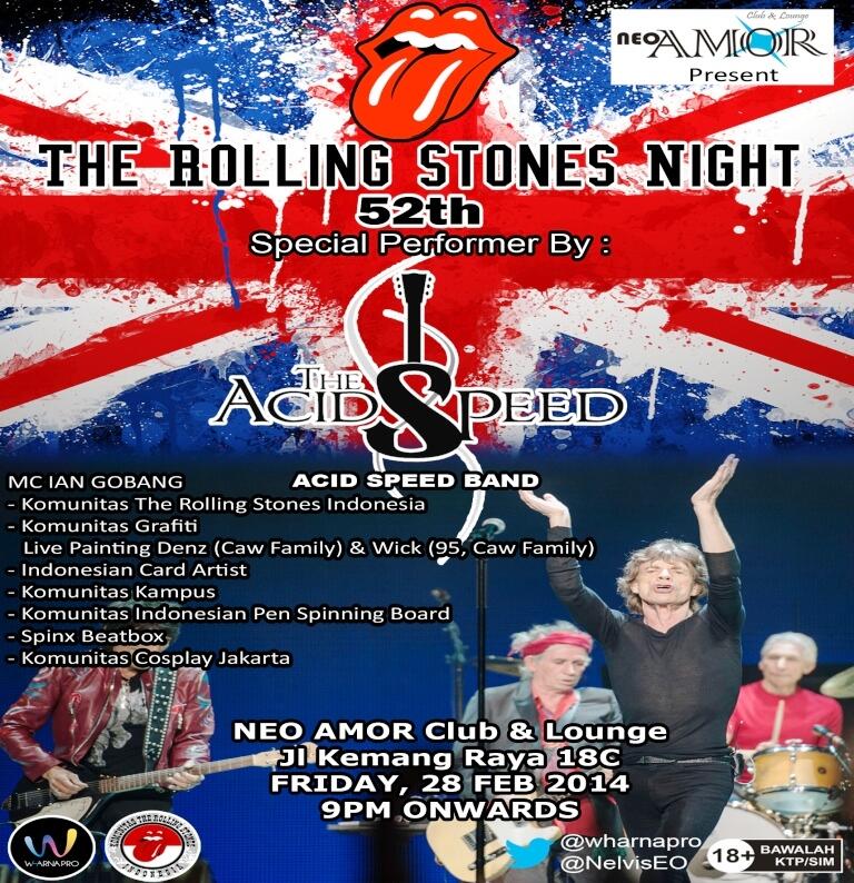 THE ROLLING STONES NIGHT 52nd with ACID SPEED BAND