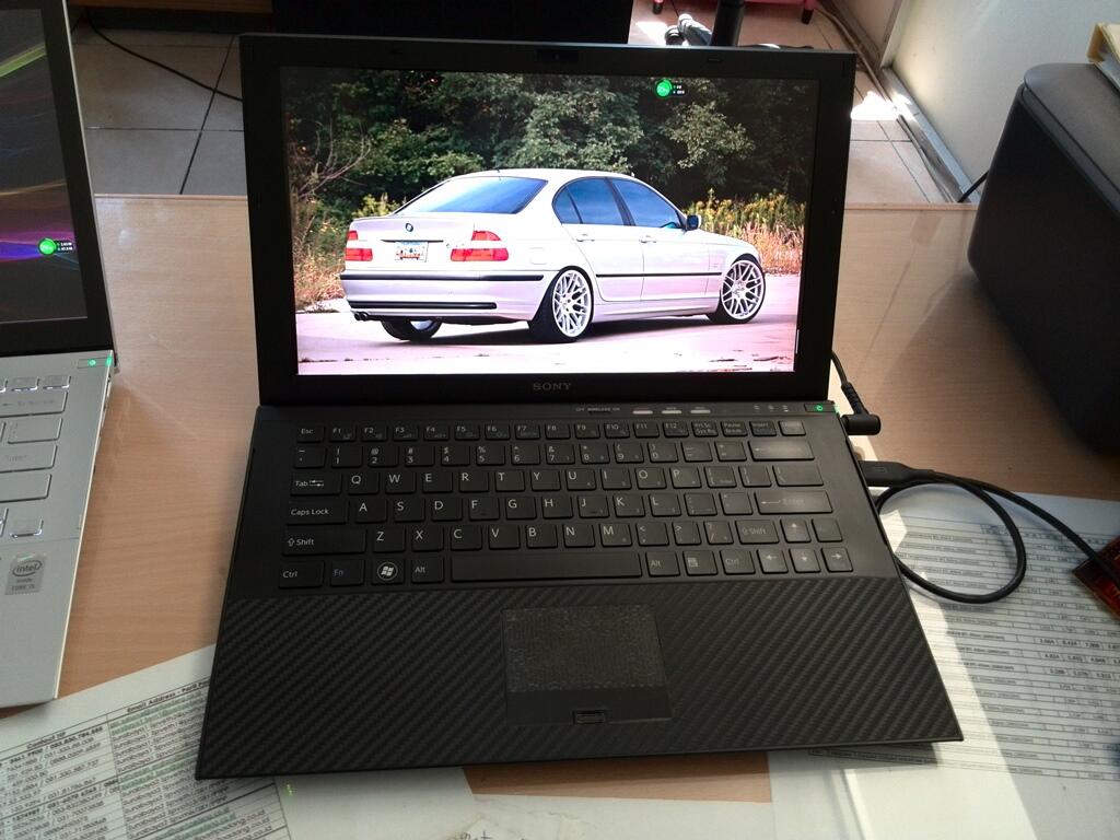rare-sony vaio z217 carbon black fulset dan mulus