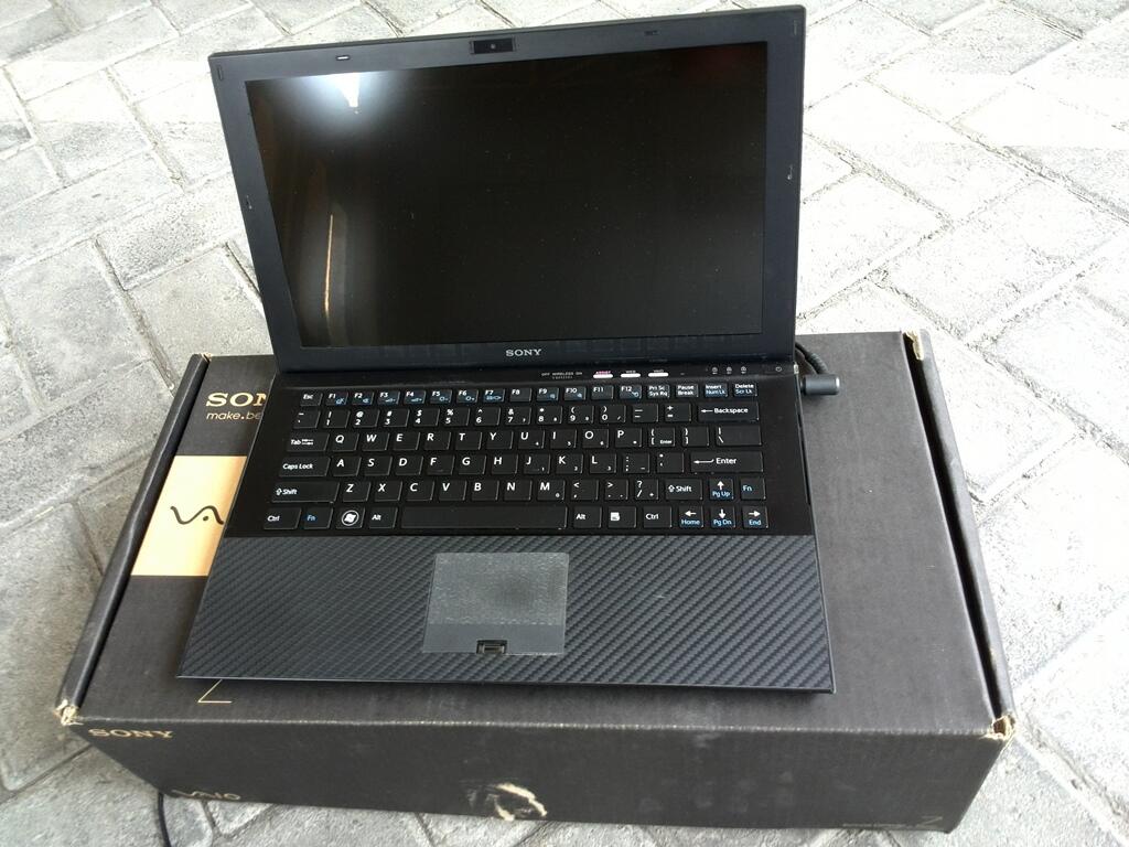 rare-sony vaio z217 carbon black fulset dan mulus