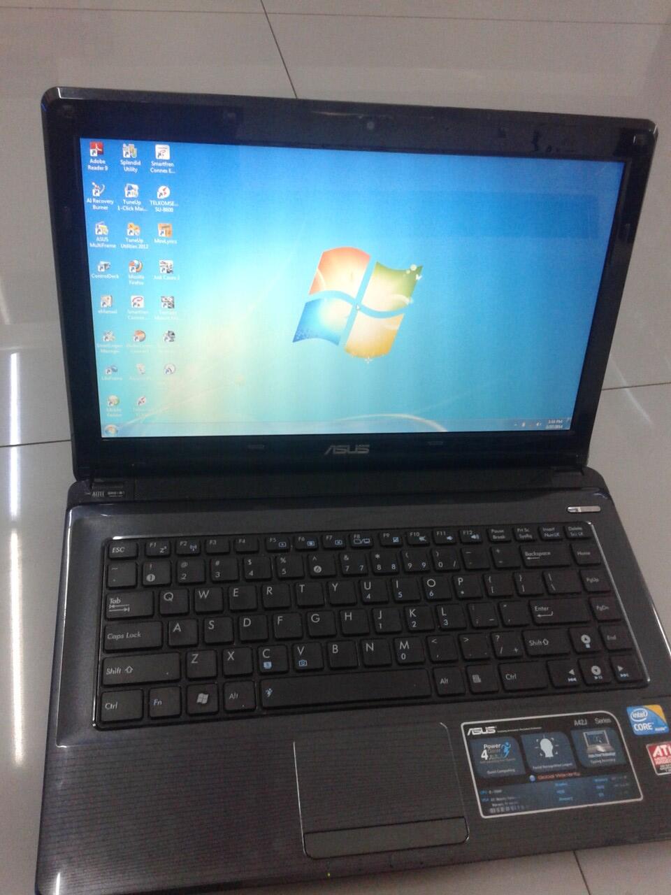 Laptop asus A42J cor i3 ram 4G HD 320G bs di TT semarang