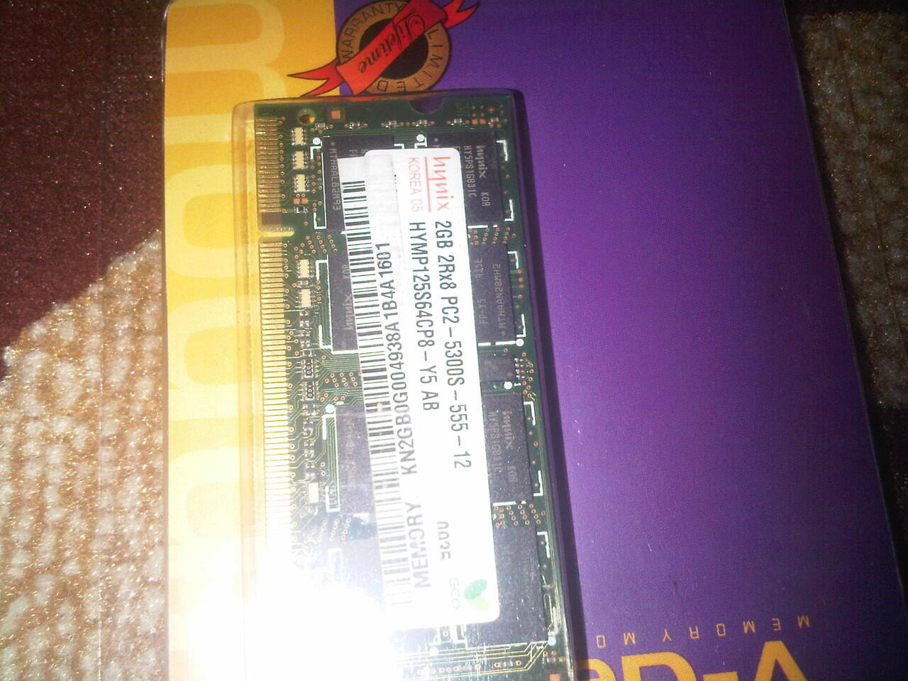 JUAL MEMORI SODIM DDR 2 2GB PC 5300&PC 6400