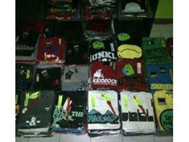 cuci gudang kaos distro grade ori kickdneim unkl kiddrock greenlight dan surfing dll