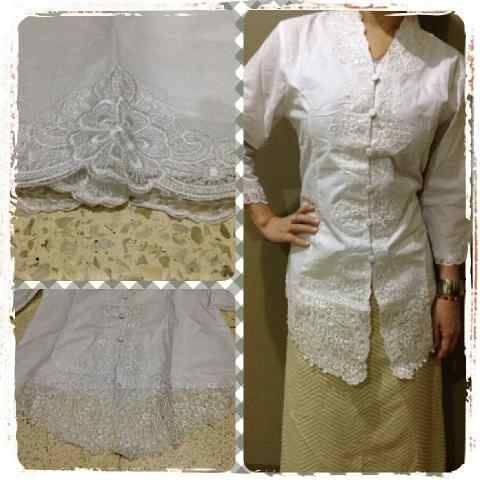 Baju Kebaya Bahan Katun Paris