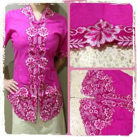 Baju Kebaya Bahan Katun Paris