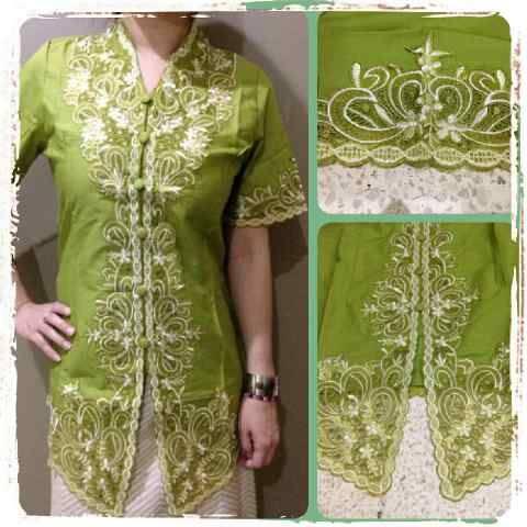 Baju Kebaya Bahan Katun Paris