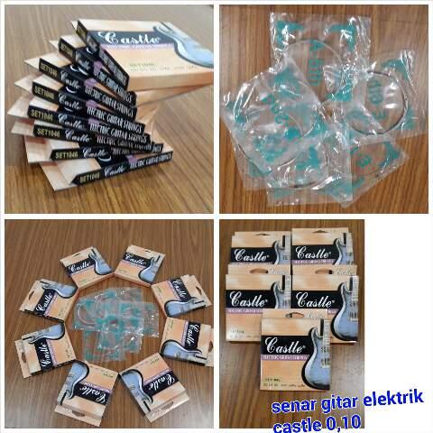 Jual Senar Gitar Elektrik / Electric merk castle 0,10 , harga murah, kualitas bagus