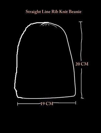 Cari kupluk pendek Straight Line Rib Knit Beanie