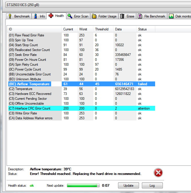(ASK) Maximum HDD Temperature