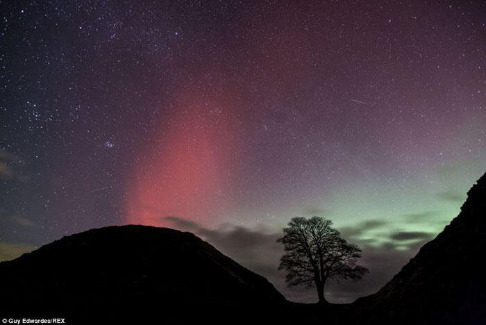 Pemandangan Spektakuler Aurora Borealis di Langit Inggris
