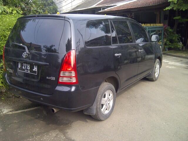 Dijual mobil keluarga Inova type G 2006 - Hitam - matic
