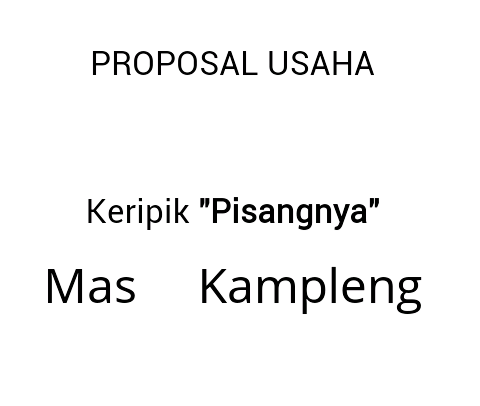 proposal usaha wkwkwk