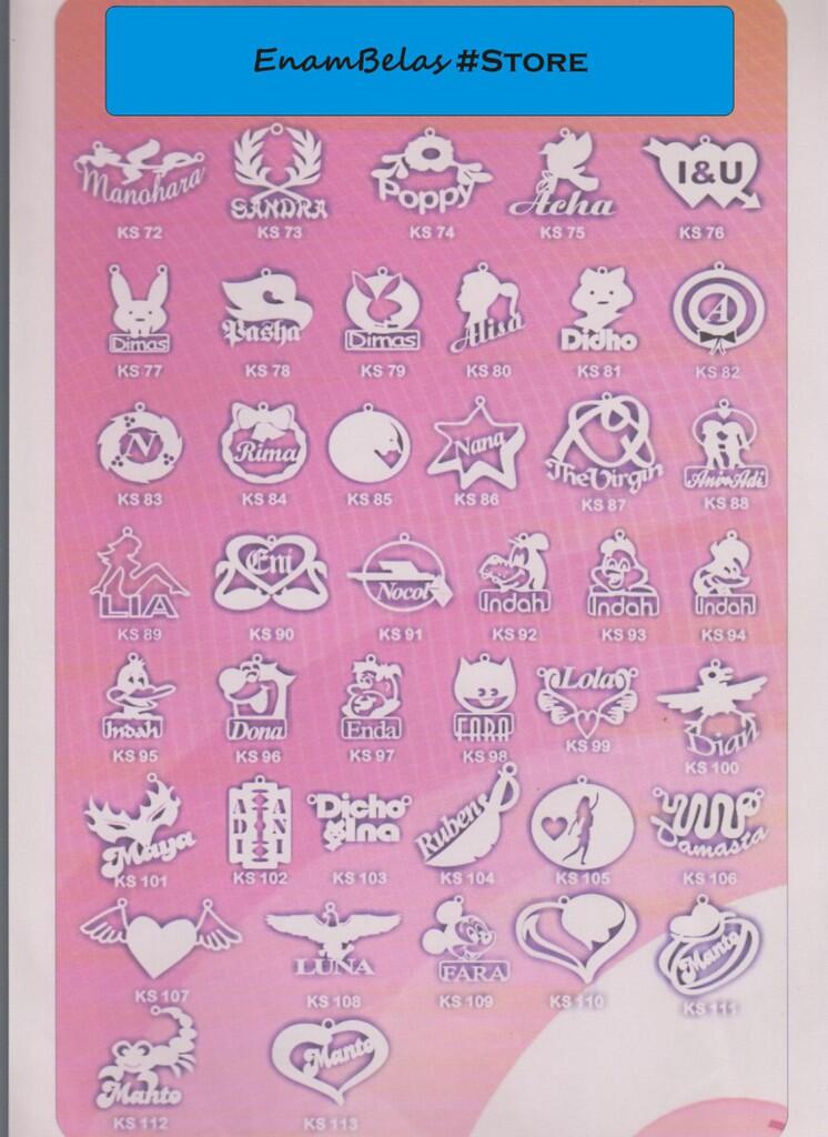 Terjual .:Pembuatan Liontin, Gelang, Cincin Bernama (Bisa 