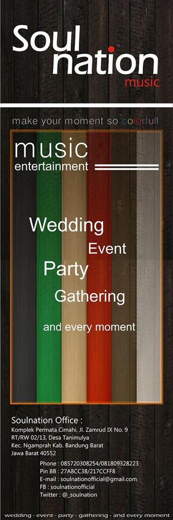 Music Entertainment for Wedding, Ghatering, dll.