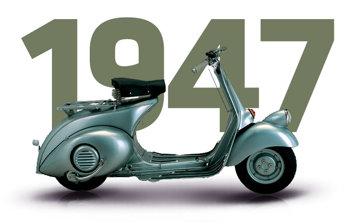 Animasi Evolusi Vespa dari 1943 Sampai 2013