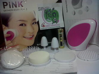 Alat Pijat Muka Pink Skinner Korea Set