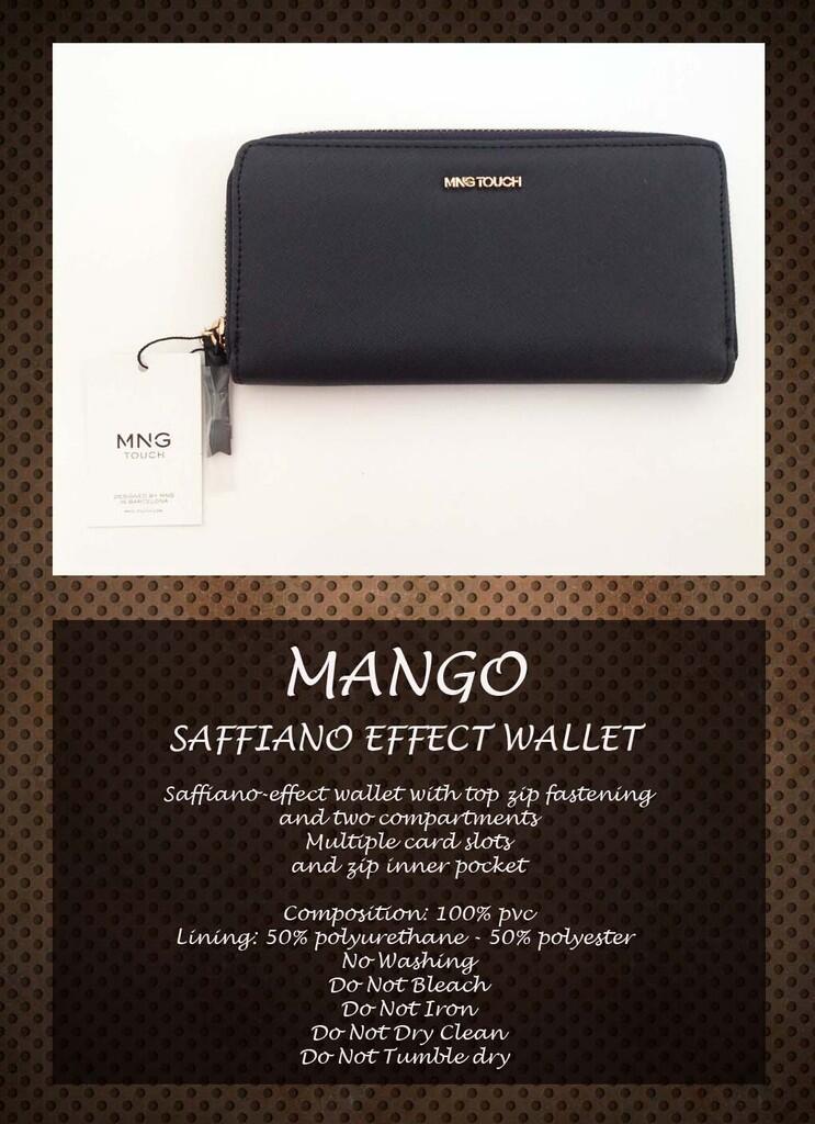 Terjual Dompet Mango  Saffiano Effect Wallet Original KASKUS