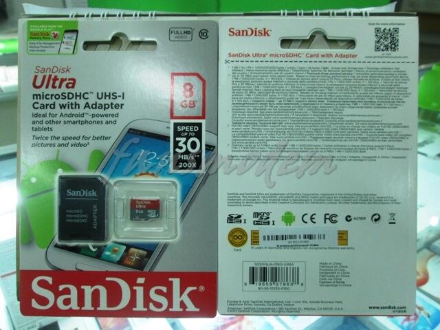 Fan'smodem | Jual MicroSD Sandisk Class 10 : 8 - 16 - 32 GB Harga Murah Jogja Rekber