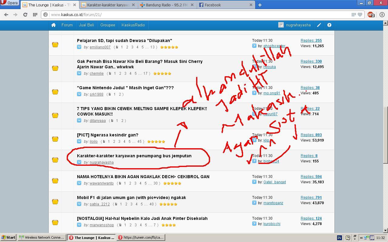 Karakter-karakter karyawan penumpang bus jemputan 