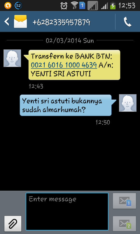 Gimana Respon Agan Kalo Dapet SMS ginian?