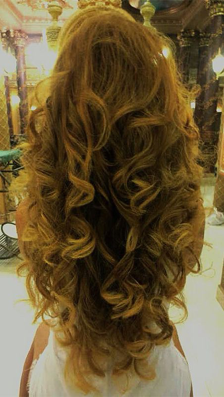 Ombre color extention hair