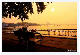 Foto-foto Sunset Di Hanoi Mempesona Dunia
