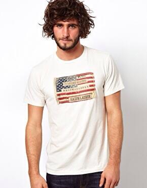 denim flag shirt