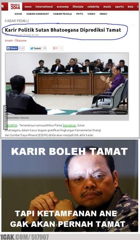 SUTAN makin Tenar di Meme
