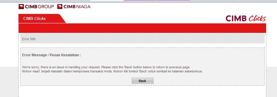 Inet Banking CIMB Niaga MASALAH???