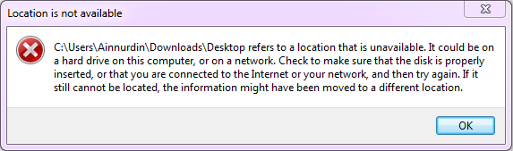 &#91;WTA&#93; Error Shortcut Desktop