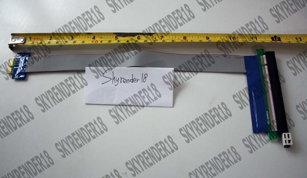 Best Quality PCI-E Extension Cable 1X To 16X Riser with molex..murah meriah gan!!