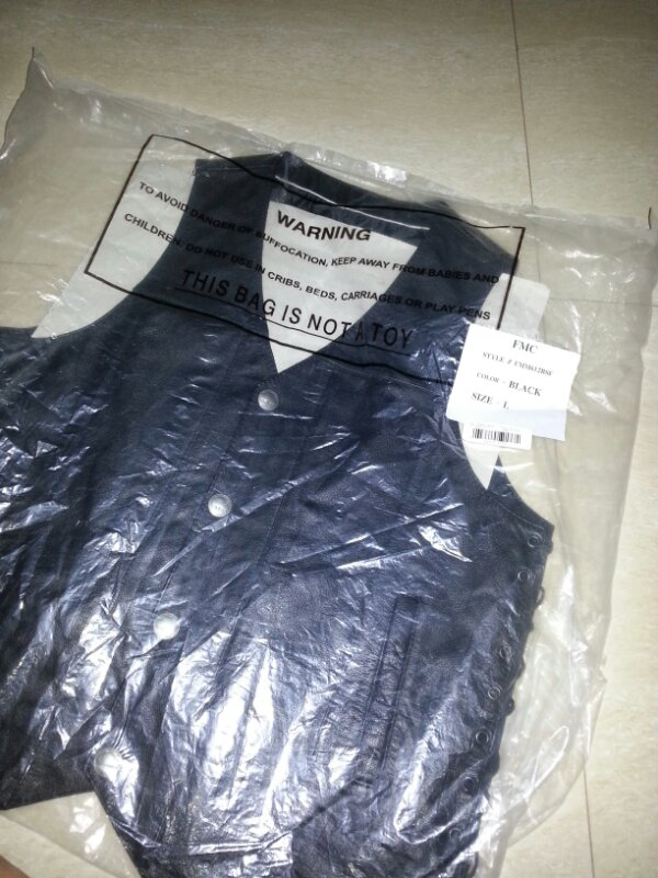 Vest /jaket/rompi harley davidson fmc,1000% kulit asli...made in pakistan,new size L