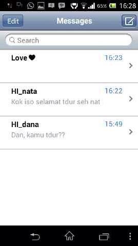 Hp ANDROID tampilan IOS7