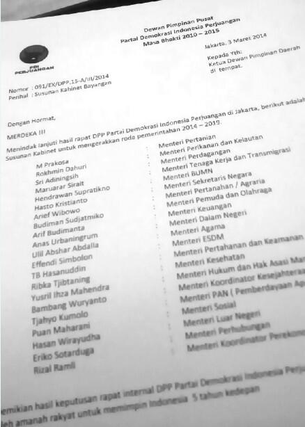 MEGA-JOKOWI Susun Kabinet Bayangan PDIP &#91;Update&#93;