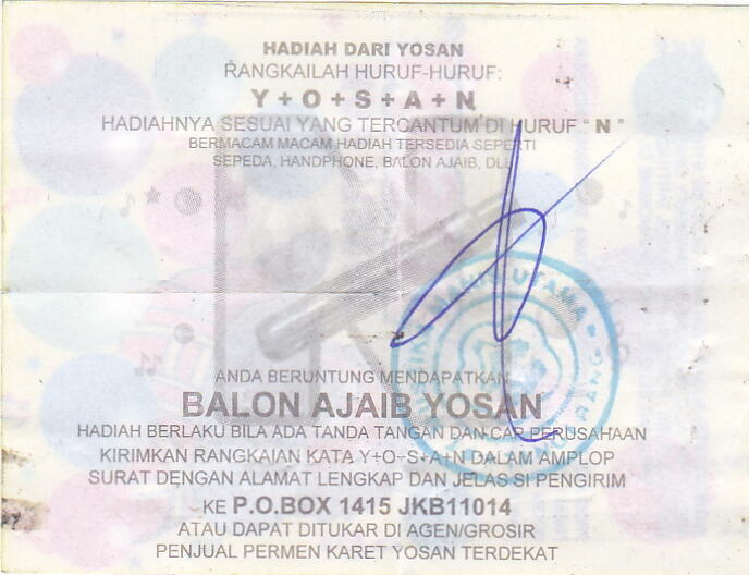 Huruf N pada &#91;YOSAN&#93; itu Mitos ...!!! 