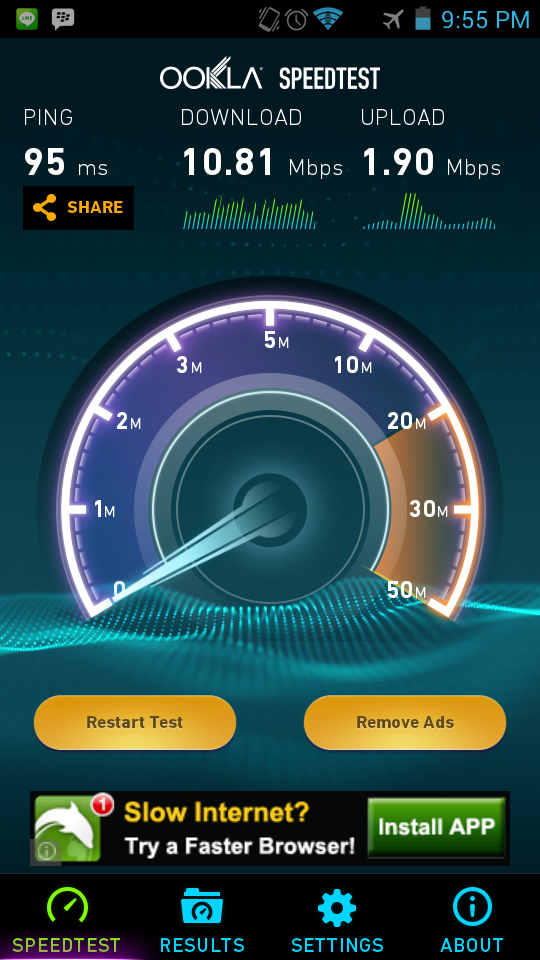 bolt 4g personal speed test update