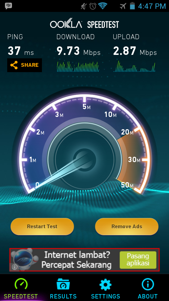 bolt 4g personal speed test update