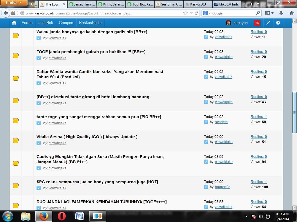 Seharusnya Thread Starter itu ...